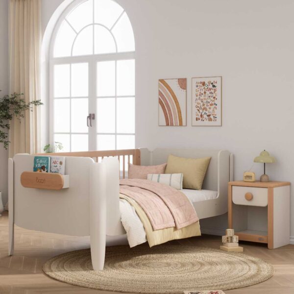 Boori (AUS) - Yarra Guarded Single Bed (Soft White & Beech)