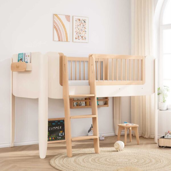 Boori (AUS) - Yarra Single Loft Bed (Soft White & Beech)
