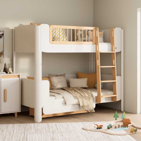 Boori (AUS) - Yarra King Single Bunk Bed (Soft White & Beech) (Pre-Order)