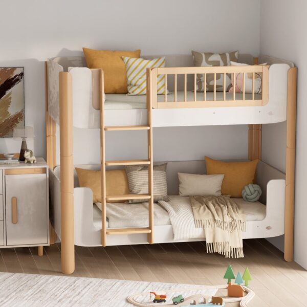 Boori (AUS) - Yarra King Single Bunk Bed (Soft White Body & Beech Legs) (Pre-Order)