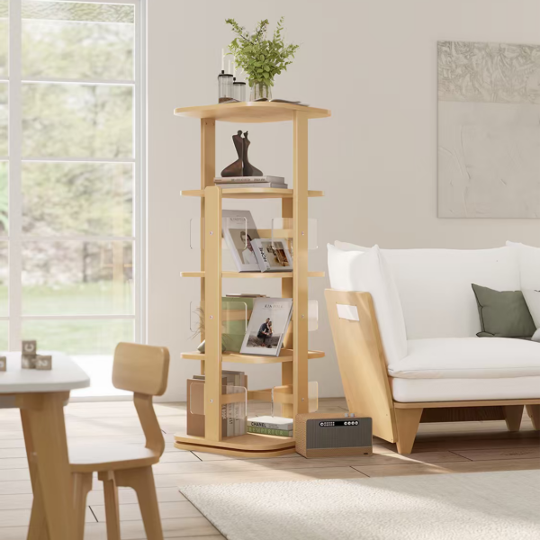 Boori (AUS) - Tall Tidy Rotating Bookshelf (Beech & Almond) (Preorder)