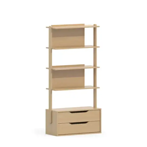 Boori (AUS) - Modular 2 Drawer Bookshelf (Beech) (Preorder)